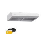 Contempo 60 Unterbau-Dunstabzugshaube 60cm 200m³/h LED Edelstahl Acryl Weiß