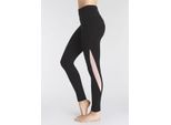 VIVANCE ACTIVE Funktionsleggings '-Sportleggings' schwarz Gr. XL (48/50) für Damen. Mit Druck. Figurbetont. Nachhaltig.