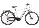 E-Bike SAXONETTE "Quantum Sport Diamand" E-Bikes Gr. 54 cm, 28 Zoll (71,12 cm), silberfarben E-Bikes Pedelec, Elektrofahrrad für Damen u. Herren, Trekkingrad