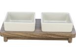 TRIXIE Futternapf »Set CityStyle, 2 × 0.4 l, Grau/Braun«