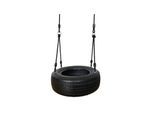 Nordic Play Tyre swing with black ropes Active