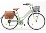 Cityrad "Citybike 605 Lady" Gr. 46, grün (mint, grau), VENICE - I LOVE ITALY, Fahrräder, 46cm, 28 Zoll (71,12cm), für Damen, Kettenschaltung