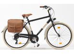 Cityrad "Citybike 605 Alu Man" Gr. 50, schwarz (schwarz, schwarz), VENICE - I LOVE ITALY, Fahrräder, 50cm, 28 Zoll (71,12cm), für Herren, Kettenschaltung
