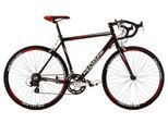 Rennrad KS CYCLING "Euphoria" Fahrräder Gr. 53 cm, 28 Zoll (71,12 cm), schwarz Rennräder für Damen und Herren, Kettenschaltung