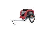 Trixie Bicycle trailer S: 53 × 60 × 60/117 cm black/red