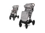 Lorelli Kinderwagen Storm Buggy, Fußabdeckung, PU-Räder, Sonnendach, verstellbar grau schwarz