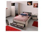 Parisot Kinder- und Jugendzimmer 3-tlg "Fabric 2" Esche-grau