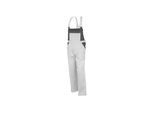 QUALITEX HIGH QUALITY WORKWEAR Latzhose basic 2-farbig weiss/grau Damen: 42 Herren: 48