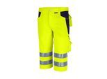 QUALITEX HIGH QUALITY WORKWEAR Shorts PRO WS warngelb/marine Damen: 46 Herren: 52