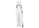 QUALITEX HIGH QUALITY WORKWEAR Latzhose PRO weiß/grau Damen: 62 Herren: 68