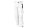 QUALITEX HIGH QUALITY WORKWEAR Bundhose PRO weiß/grau Damen: 62 Herren: 68