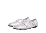 Tory Burch Loafer - Ballet Loafer - Gr. 39,5 (EU) - in Silber - für Damen