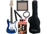 Rocktile Sphere Junior E-Gitarre 3/4 Blau Starter Set