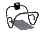 Relaxdays Bauchtrainer AB Roller, Bauchmuskeltrainer, faltbar, HxBxT: 66 x 70 x 70 cm, Sixpack Fitness Trainer, schwarz