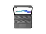 Logitech Folio Touch - Tastatur und Foliohülle - mit Trackpad - hinterleuchtet - Apple Smart connector - QWERTZ