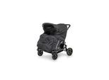 Babytrold Regenschutz Zwillingskinderwagen schwarz