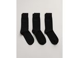 Gant Basicsocken »MERCERIZED COTTON SOCKS 3-PACK«, (3 Paar)