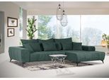 Ecksofa GUTMANN FACTORY, grün, B:300cm H:60cm T:205cm, 95% Polyester 5% Nylon, Sofas, Ecksofa
