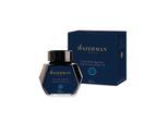 Waterman Füllertinte im Tintenfass | Mysterious Blue | Tintenflacon mit 50 ml
