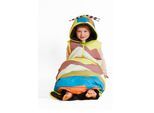 Kinderschlafsack WEEDO "WOODY Bird", Gr. 92, bunt (bunt_gestreift), Obermaterial: 100% Polyester, Innenfutter: 100% Polyester, Füllung: 100% Polyester, Schlafsäcke, Hält warm bei einer Temperatur bis zu - 5 Grad