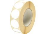 ratioform Markierungspunkte, Ø 40 mm, 2000 Stk pro Rolle, weiß, ab 3 Stk