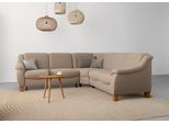Ecksofa HOME AFFAIRE "Caldera L-Form", grau (taupe), B:270cm T:250cm, 98% Polyester 2% Polyamid, Sofas, Ecksofa, Federkern, wahlweise mit Kopfteilverstellung, Bettfunktion, Bettkasten