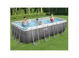 Bestway Power Steel Pool-Set Rechteckig 488×244×122 cm 3202572