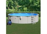 vidaXL Pool mit Sandfilterpumpe und Leiter 550x120 cm 3098054