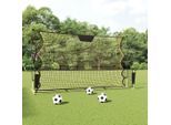 vidaXL Fußball-Rebounder Schwarz und Gelb 183x85x120 cm Polyester 93760