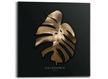 Poster REINDERS "Monstera Blatt", gold (farbe bild(er): gold), B:50cm H:50cm T:1,6cm, MDF, Bilder, Poster