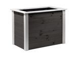 dobar Hochbeet "Two-Tone" inkl. Pflanzfolie, 2-farbiger Pflanzkasten ca. 108 x 65 x 80 cm