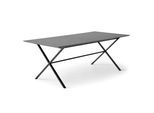 Esstisch HAMMEL FURNITURE "Meza Designtisch mit Auszugsfunktion und 2 Einlegeplatten", schwarz (schwarz, schwarz, schwarz), B:210cm H:74cm T:100cm, Tischplatte: Schwarzes nanobehandeltes Fenix-Laminat (schwarzer Rand), Gestell: Pulverbeschichtetes schwarzes Metall, RAL9005 matt. Mit nanobehandeltem Laminat, einer matten, seidigen Oberfläche, die Fingerabdrücke abweist und langlebig und hygienisch
