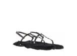 Saint Laurent Sandalen - Flat Leather Sole Cassandra Sandals - Gr. 36 (EU) - in Schwarz - für Damen