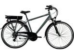 Zündapp E-Bike Z802 Herren, 21 Gang Shimano Altus RD-M310 Schaltwerk, Kettenschaltung, Heckmotor, 374 Wh Akku, Pedelec, Elektrofahrrad für Herren, Trekkingrad, grau