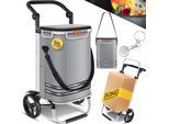 KESSER® Einkaufstrolley klappbar mit 56L Kapazität und belastbar bis 50kg 3in1 Trolley Sackkarre & Umhängetasche Faltbarer Einkaufswagen inkl. Kühlfach & Einkaufschip Treppensteiger