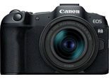 Canon EOS R8 + RF 24-50mm F4.5-6.3 IS STM Kit Systemkamera (RF 24-50mm F4.5-6.3 IS STM, 24,2 MP, Bluetooth, WLAN, verfügbar ab 17.04.23), schwarz