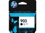 HP 903 Tintenpatrone (Packung, original Druckerpatrone 903 gelb/cyan/magenta/schwarz), schwarz