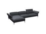 Ecksofa FLEXLUX "Salino, Funktionssofa mit Recamiere, Relaxsofa, Ecksofa", schwarz (deep schwarz), B:340cm H:88cm T:182cm, Sofas, Ecksofa, Sofa mit Arm- und Kopfteil-Verstellungen, Kaltschaum & Stahl-Wellen