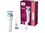 Philips Elektrokörperrasierer »SatinShave Advanced Series 8000 BRL166/91«, 3 St. Aufsätze, nass oder trocken, inkl. Gesichtshaartrimmer, Handschuh, Tasche