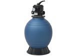 Pool-Sandfilter mit 6-Wege-Ventil Filterkessel Blau 460 mm vidaXL569807