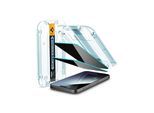 Spigen Glass tR EZ Fit (Privacy) 2 Pack - transparency - iPhone 15 Pro