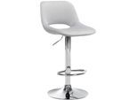 CLP Barhocker Camden I Samt-Bezug I Drehbar