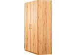 Eckkleiderschrank PRIESS "Lindau", beige (astkernbuchefarben), B:135cm H:193cm T:54cm, Holzwerkstoff, Schränke, Eckkleiderschrank
