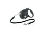 Flexi Black Design M leash 5 m 20 kg black