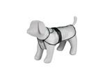 Trixie Tarbes raincoat M: 46 cm transparent/black piping