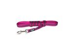 Julius-K9 C&G - Super-grip leash rosa/grey 20mm/3.0m with handle