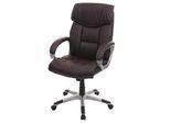 Bürostuhl MCW-A71, Chefsessel Drehstuhl, Kunstleder ~ coffee-braun