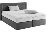 Boxspringbett, grau (anthrazit), B:195cm L:210cm, WESTFALIA SCHLAFKOMFORT, Komplettbetten, Boxspringbett, wahlweise mit Bettkasten und Topper