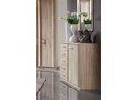 Kombikommode WIEMANN "Meran", beige (eiche, sägerau), B:93cm H:89cm T:37cm, Holzwerkstoff, Sideboards, Kombikommode, vormontiert