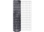 Schweißgitter ALBERTS "Fix-Clip Pro", grau (anthrazit), H:102cm, Stahl, Zaunelemente, Höhe: 80-150cm, Gesamtlänge: 10-25 m